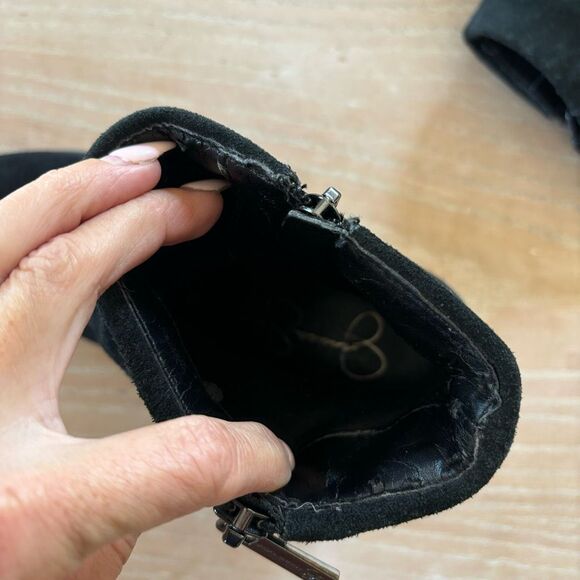 Jessica Simpson Caufield size 8 suede zip booties in black - Picture 3 of 8
